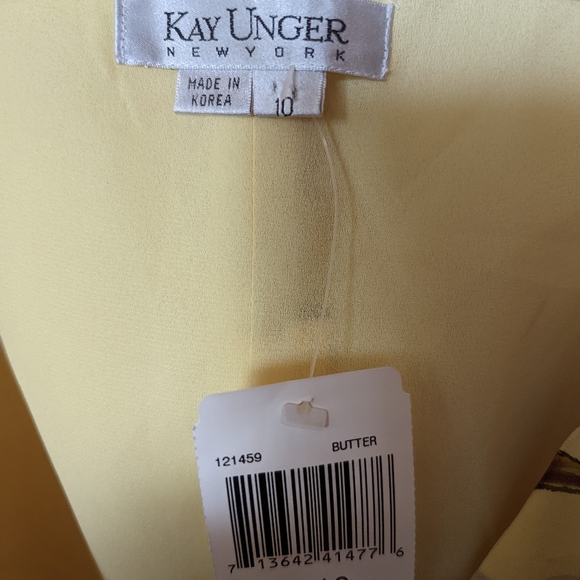 Kay Unger maxi silk dress, size 10 - Picture 3 of 6